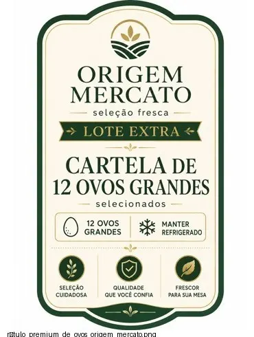 Cartela de ovos grandes
